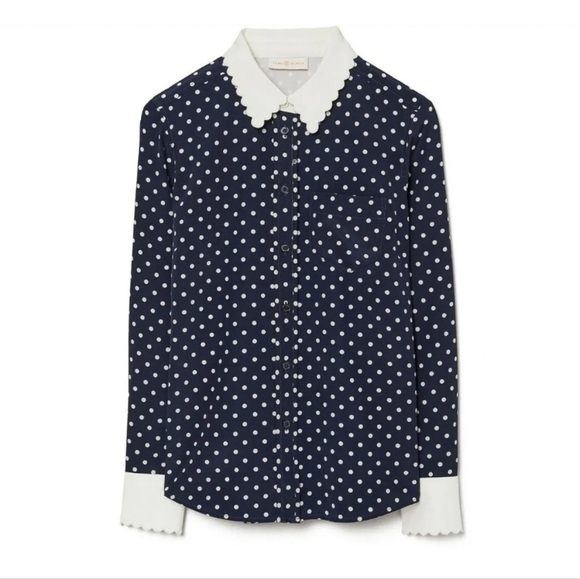 Tory burch Polka Dot Blouse seen on tina fey in mean girls  Princess Kate - Picture 3 of 8